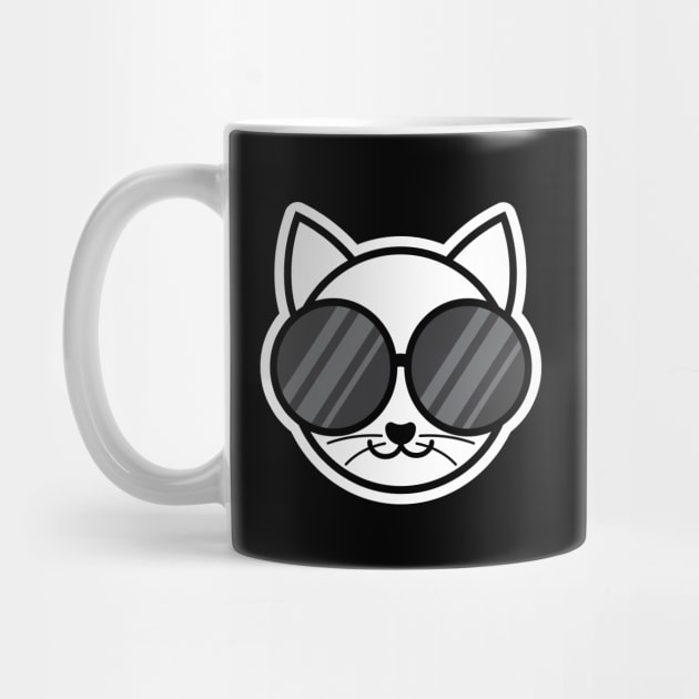 Cat Wearing Sunglasses | Black by Wintre2